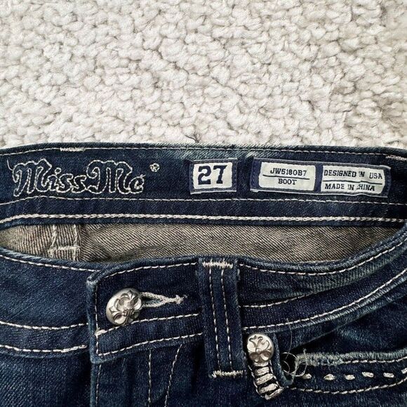 Miss Me Bootcut Jean Embroidered Flap Pockets - Picture 3 of 12